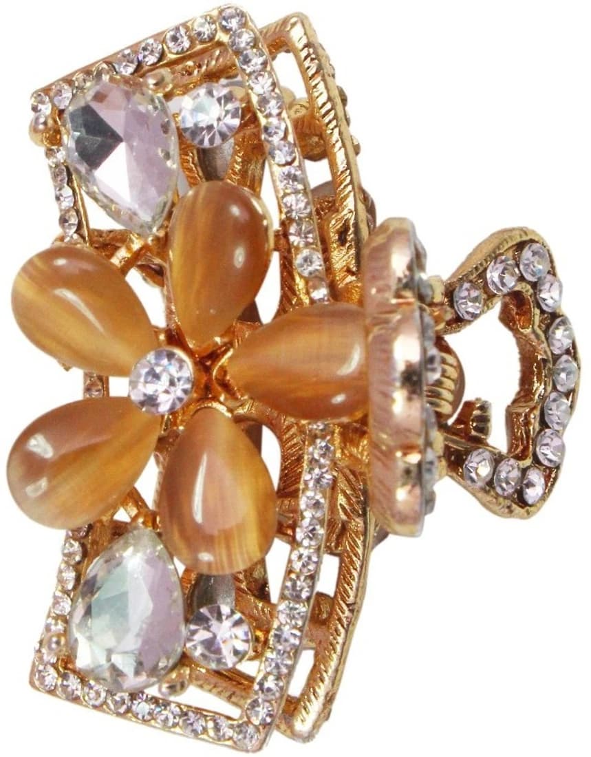 My DT Lifestyle STONE STUDD PARTYWEAR METAL CLUTCHER Hair Claw