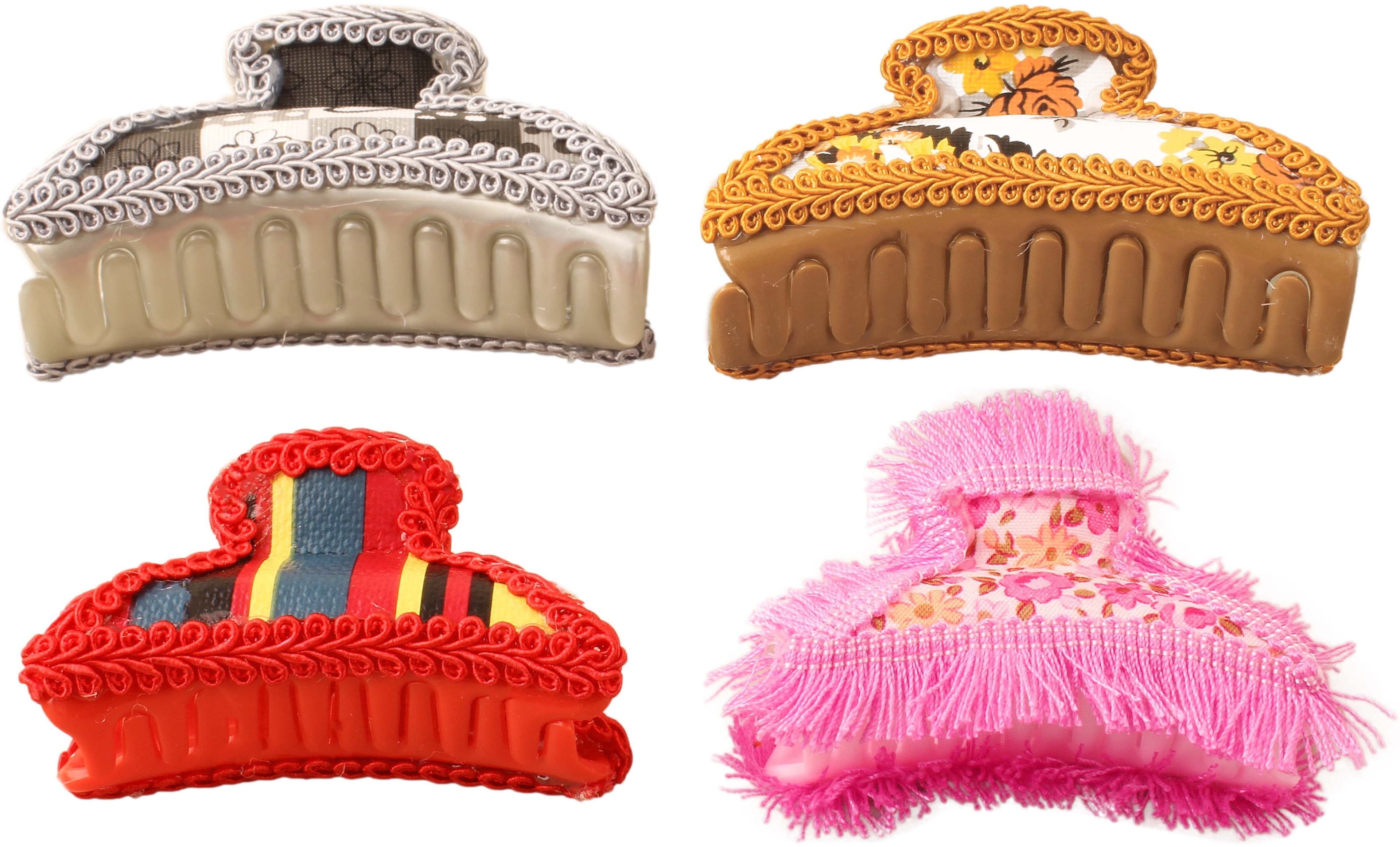Takspin casual & stylish collection of clutcher ( set of 2 big & 2 small) Hair Claw