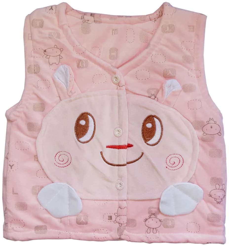 Upside Down Sleeveless Applique Baby Girl's, Baby Boy's Jacket