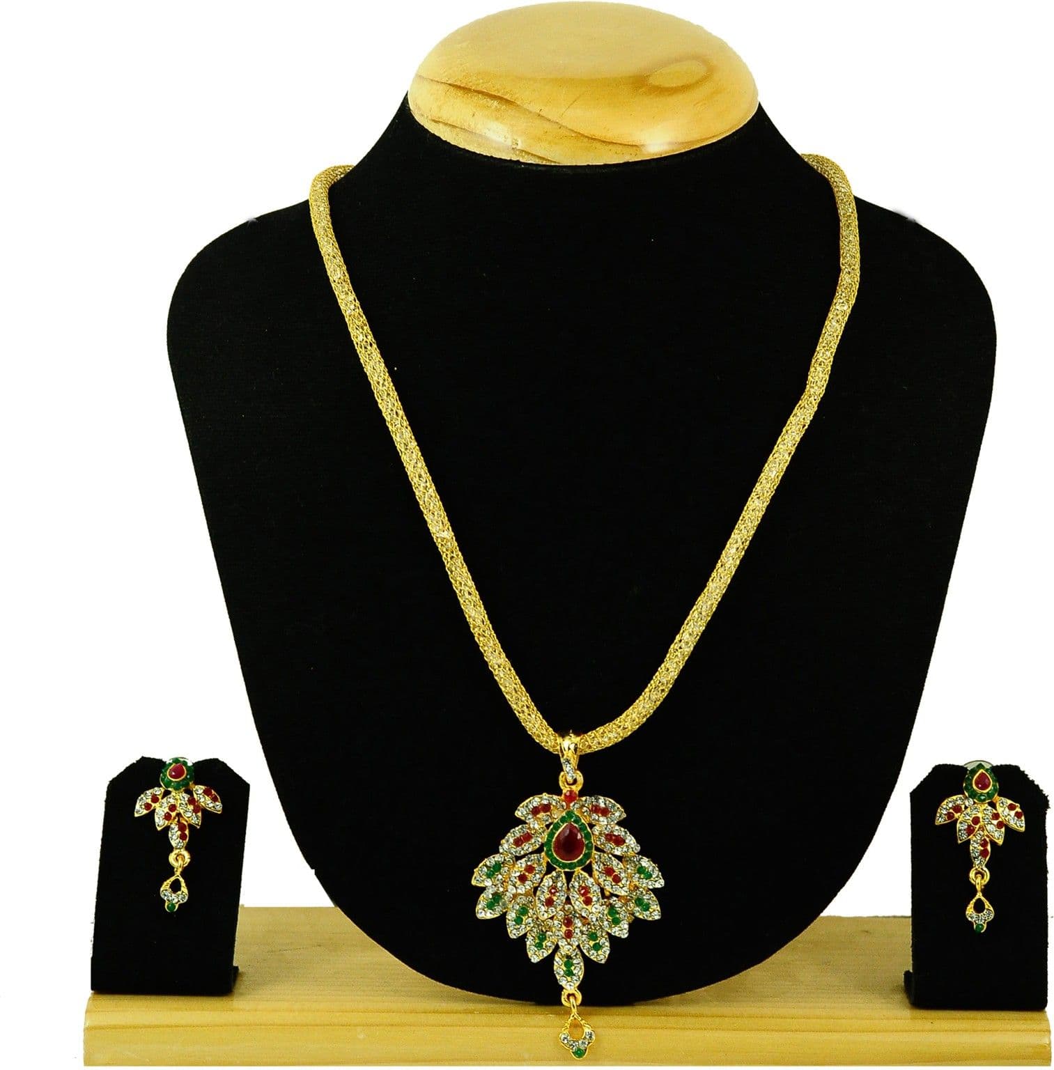 KALYANI COVERING Brass, Copper, Crystal Jewel Set
