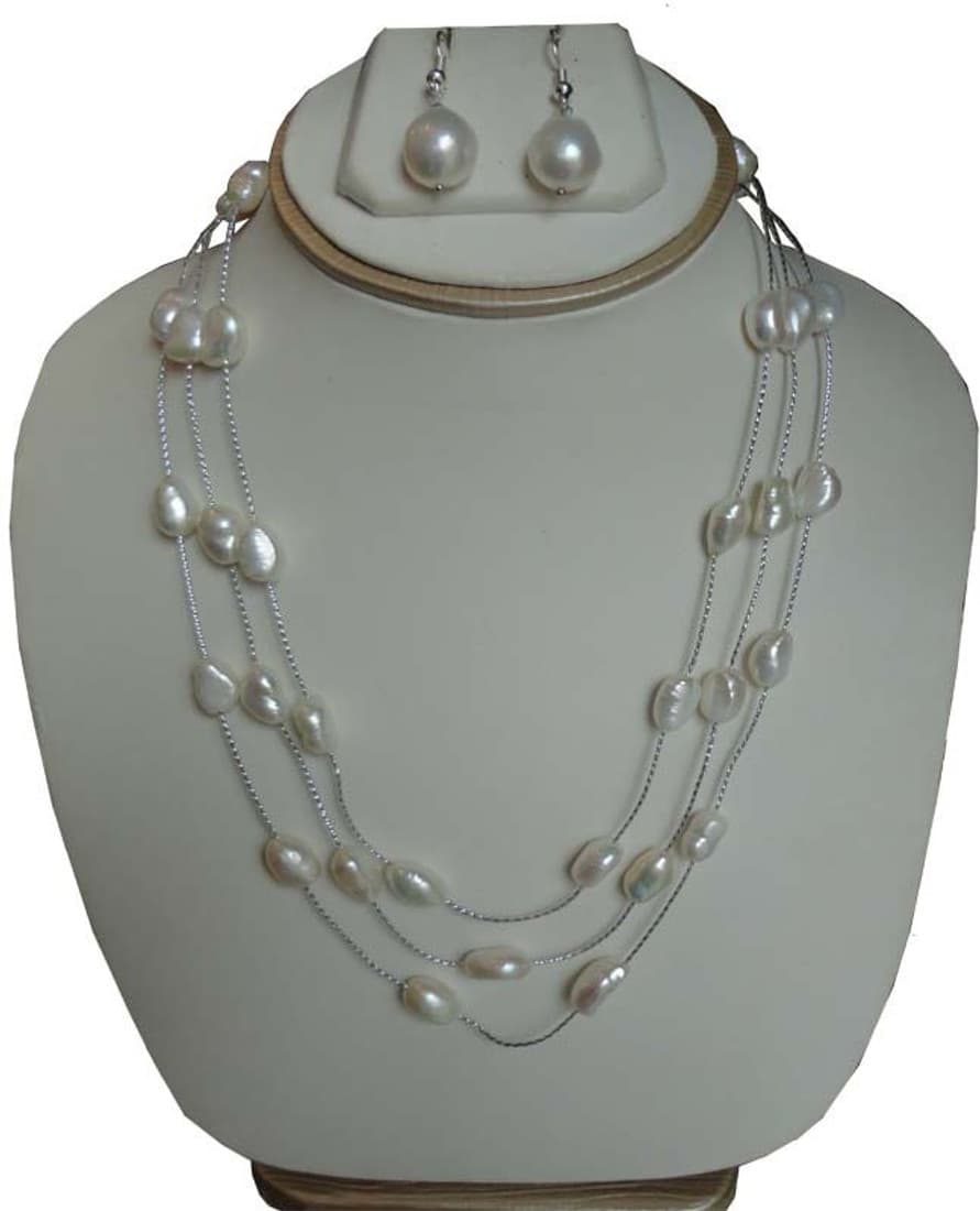 Sri Bansilal Pearls Alloy Jewel Set