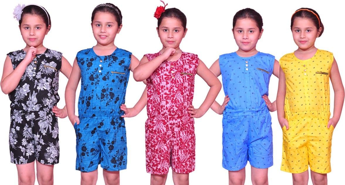 Pari & Prince Printed Girl's Jumpsuit
