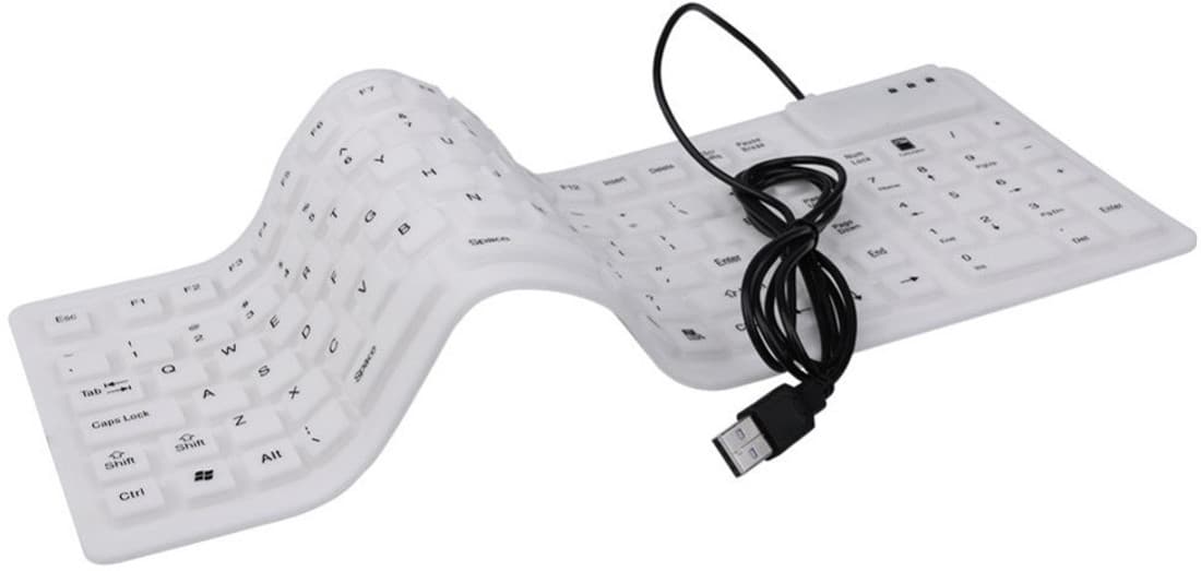 RoQ Slim Multimedia 105key Flexible Wired USB Flexible Keyboard
