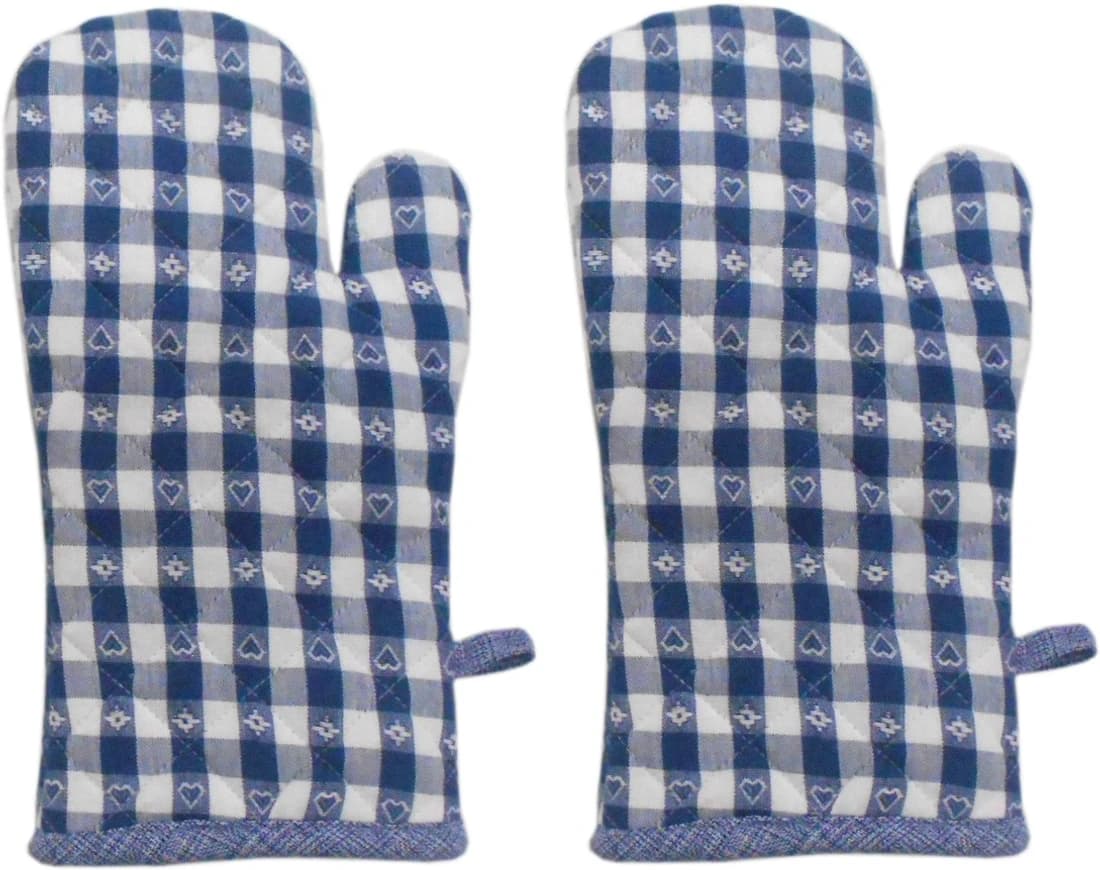 Cotonex Blue, White Cotton Kitchen Linen Set