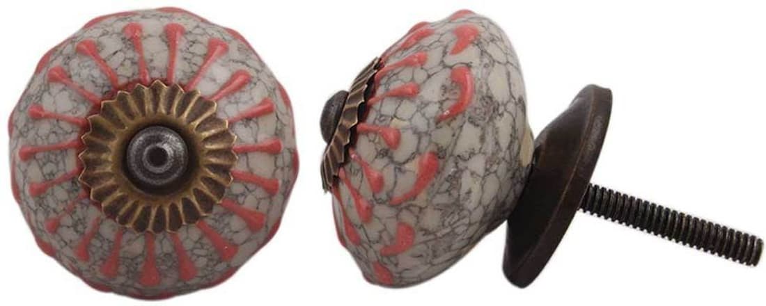 IndianShelf Knobs Ceramic Cabinet/Draw Knob