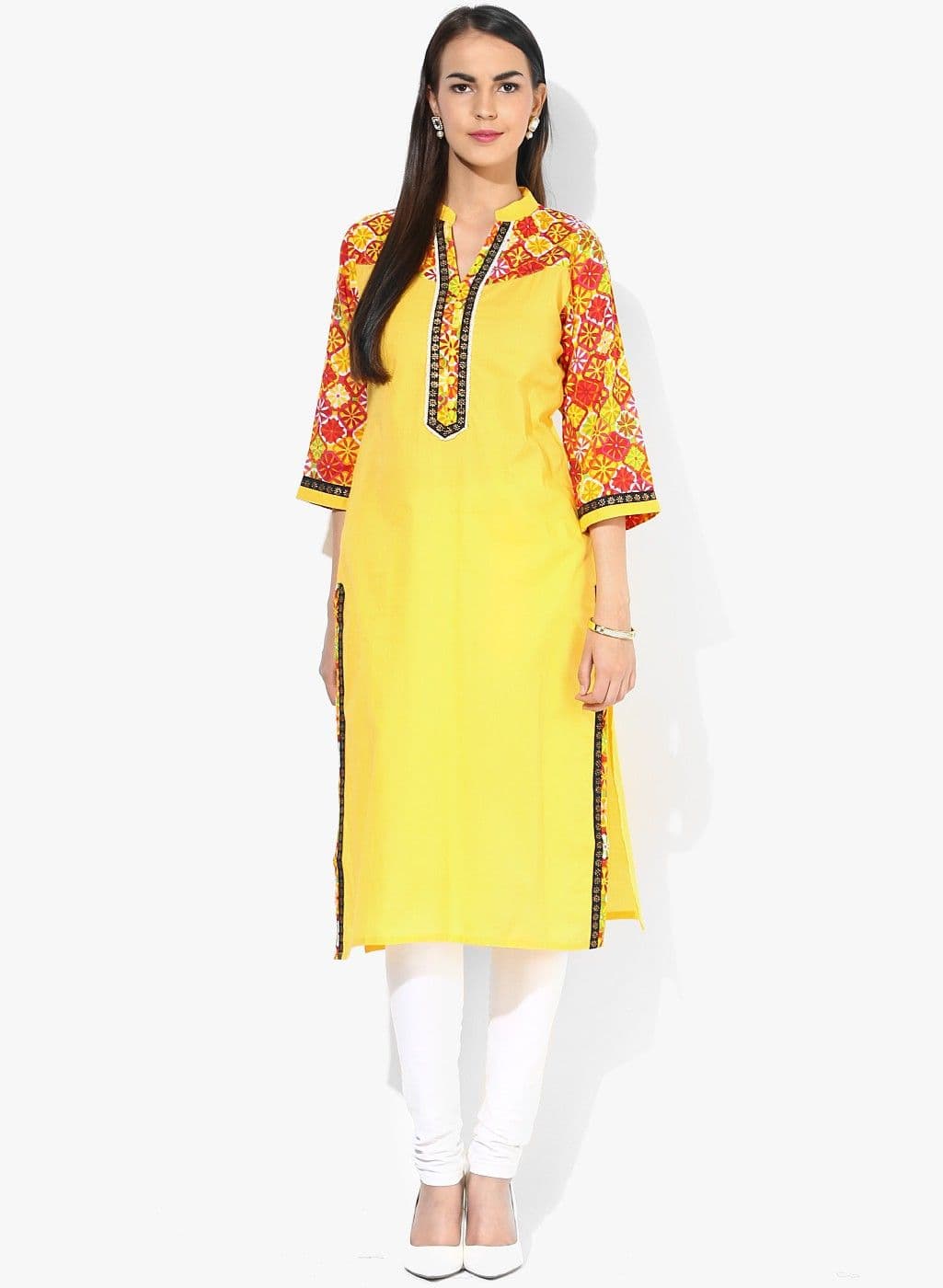 RETAIL SHOP INDIA Printed Girl's Straight Kurta