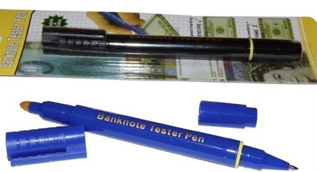 Imported Banknote Tester, ball pen Permanent Alcohol Dye Base Marker