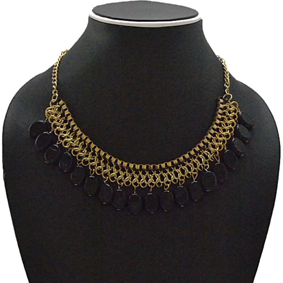 Joyeria Milan Resine Bead Chain Resin Necklace