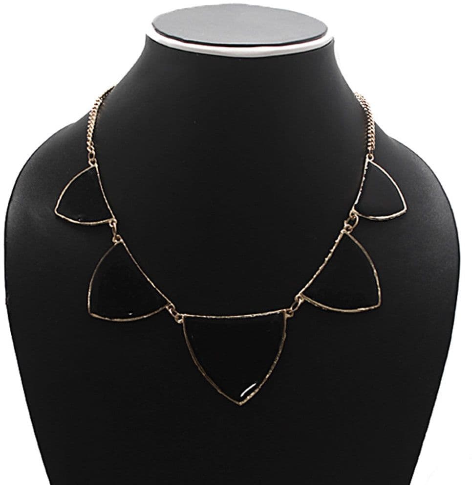 Joyeria Milan Color Resine Plate Resin Necklace