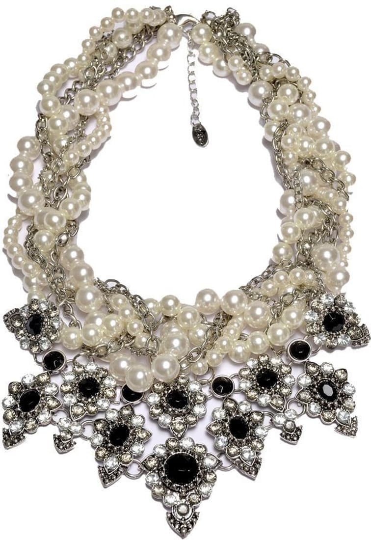 Jewel Touch Ivory Magic Alloy Necklace