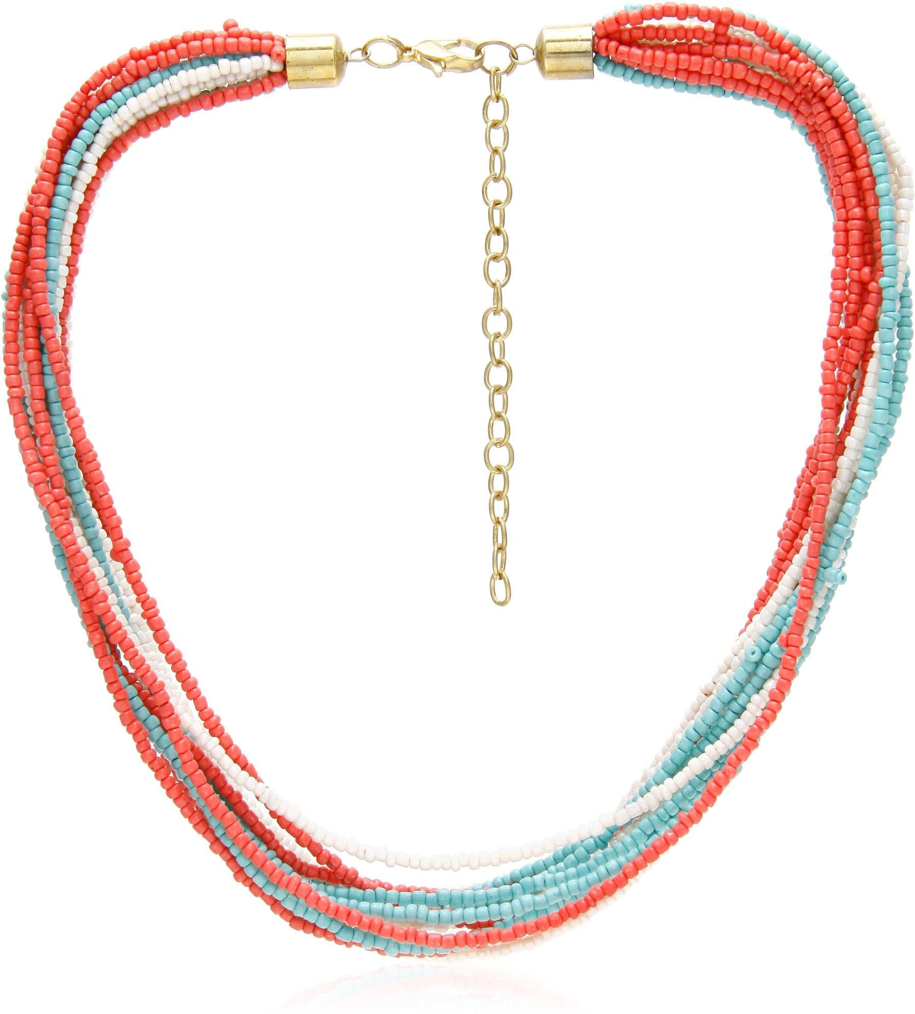 Galz4ever Tarq & Red Bunch Alloy Necklace