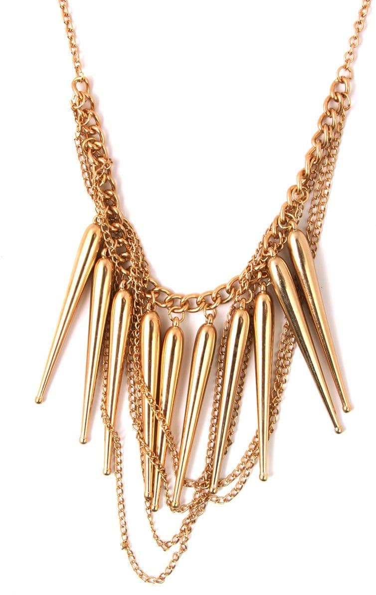 Jewelizer Bohemian Yellow Gold Plated Alloy Necklace