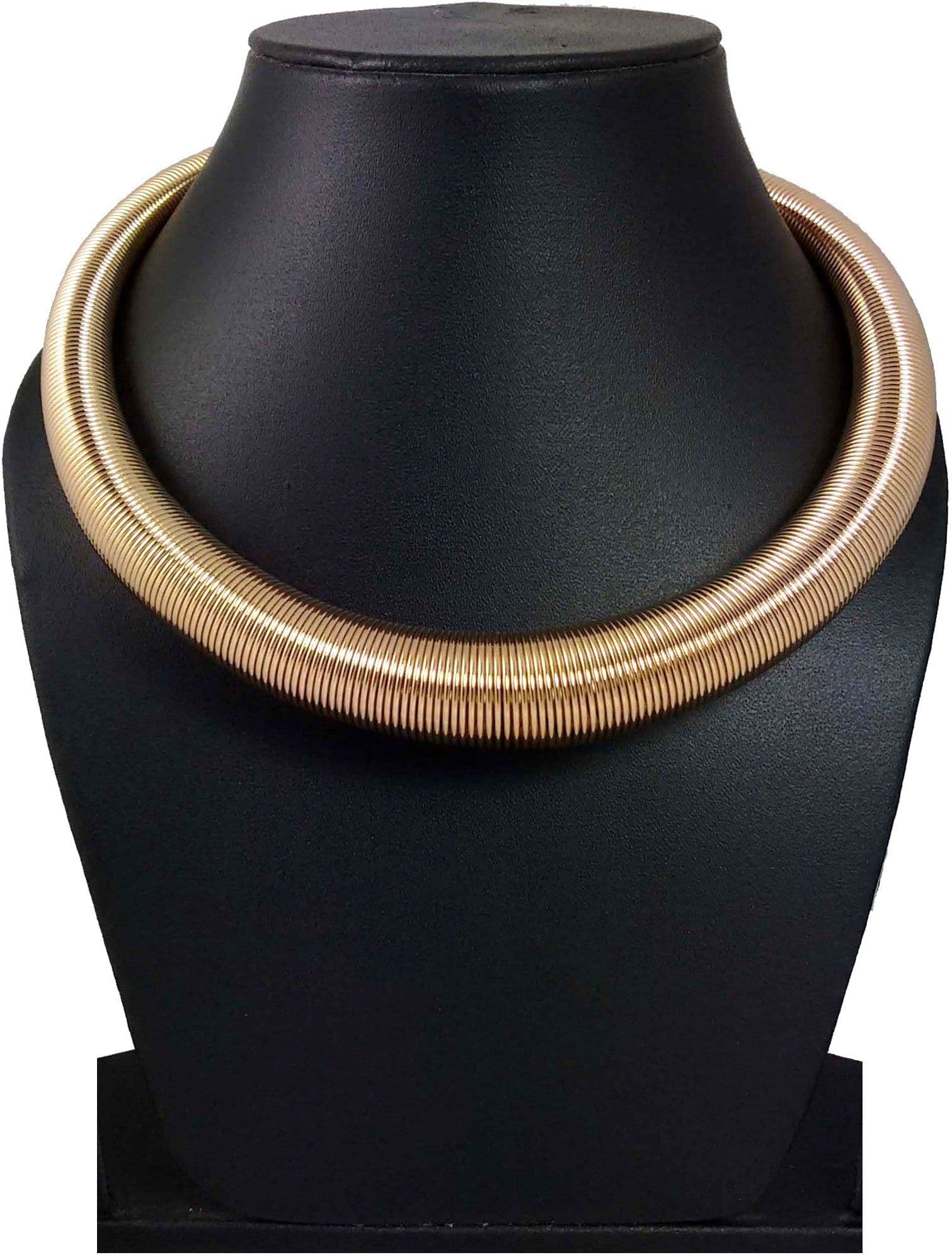 Hotpiper Golden Round Yellow Gold Plated Acrylic Necklace