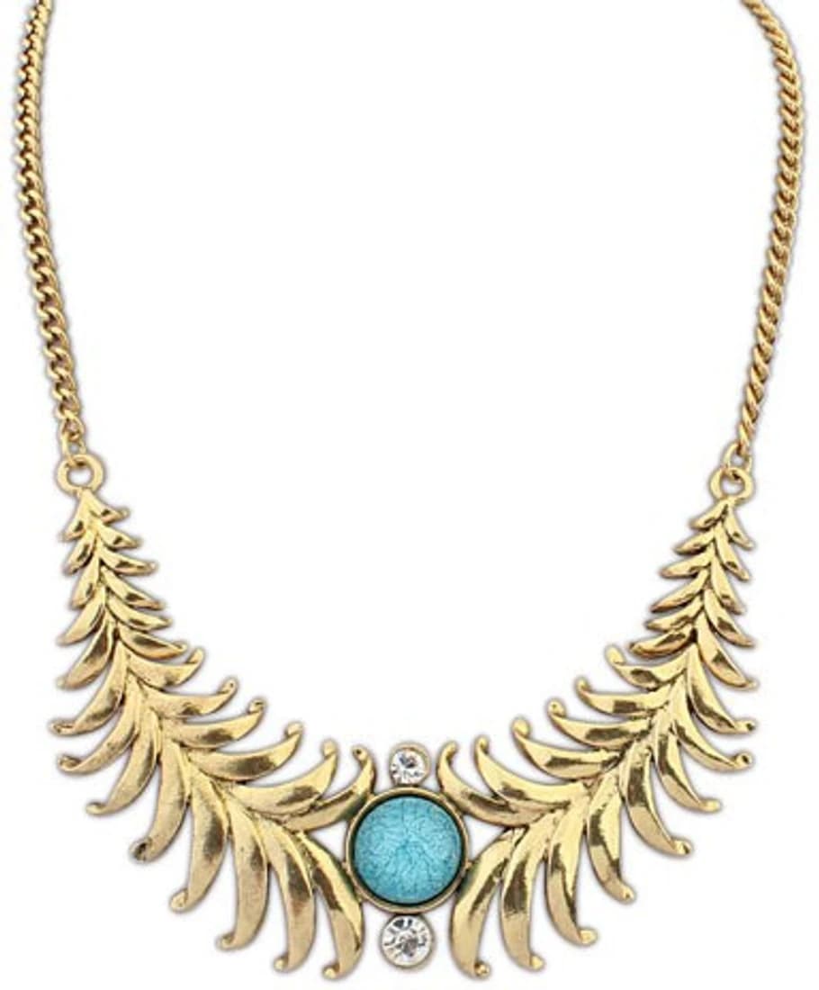 Jewel Touch Personality Exotic Geometric Alloy Choker