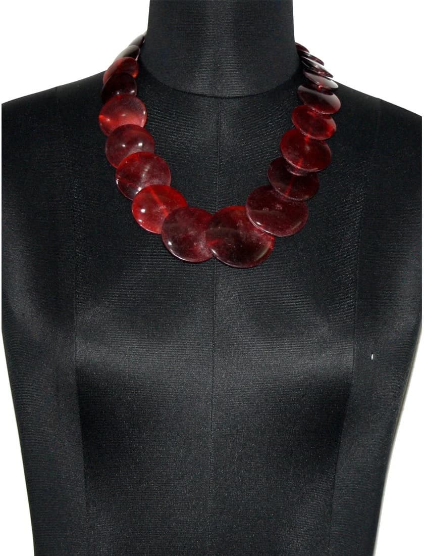 ETTI ES63_RED Plastic Necklace