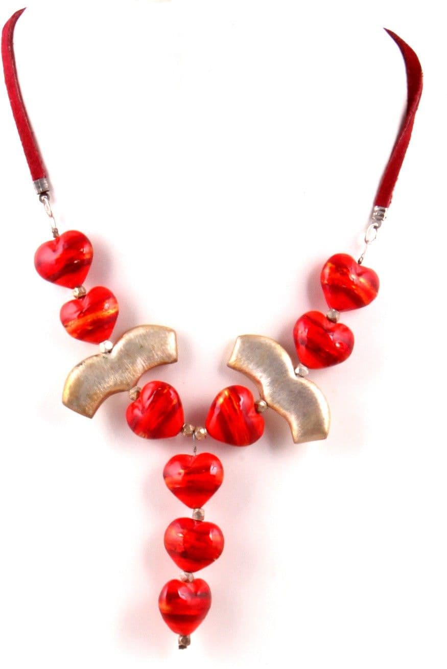 Indian Charm Glass Necklace