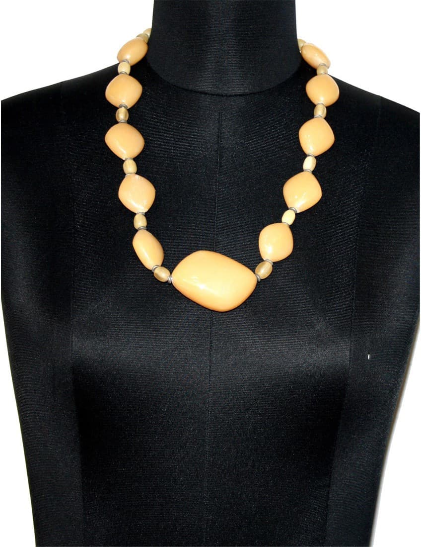 ETTI ESJ78_BEIGE Plastic Necklace