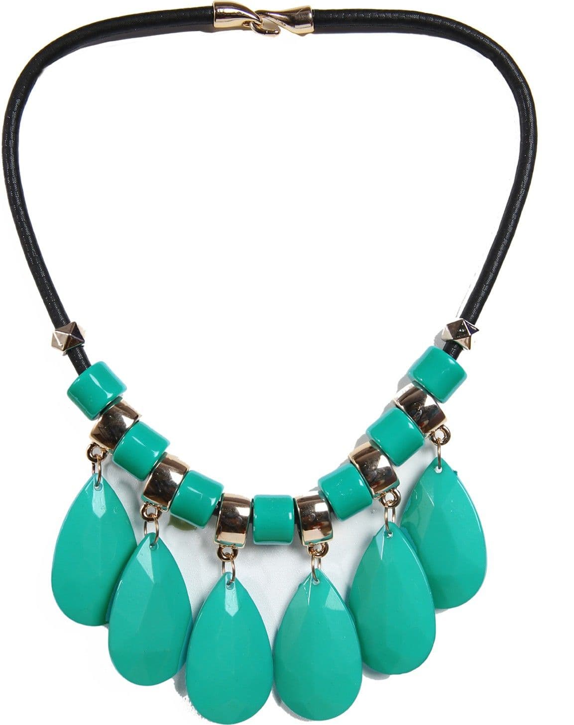 Greek Sojourn Brass Plated Acrylic Necklace