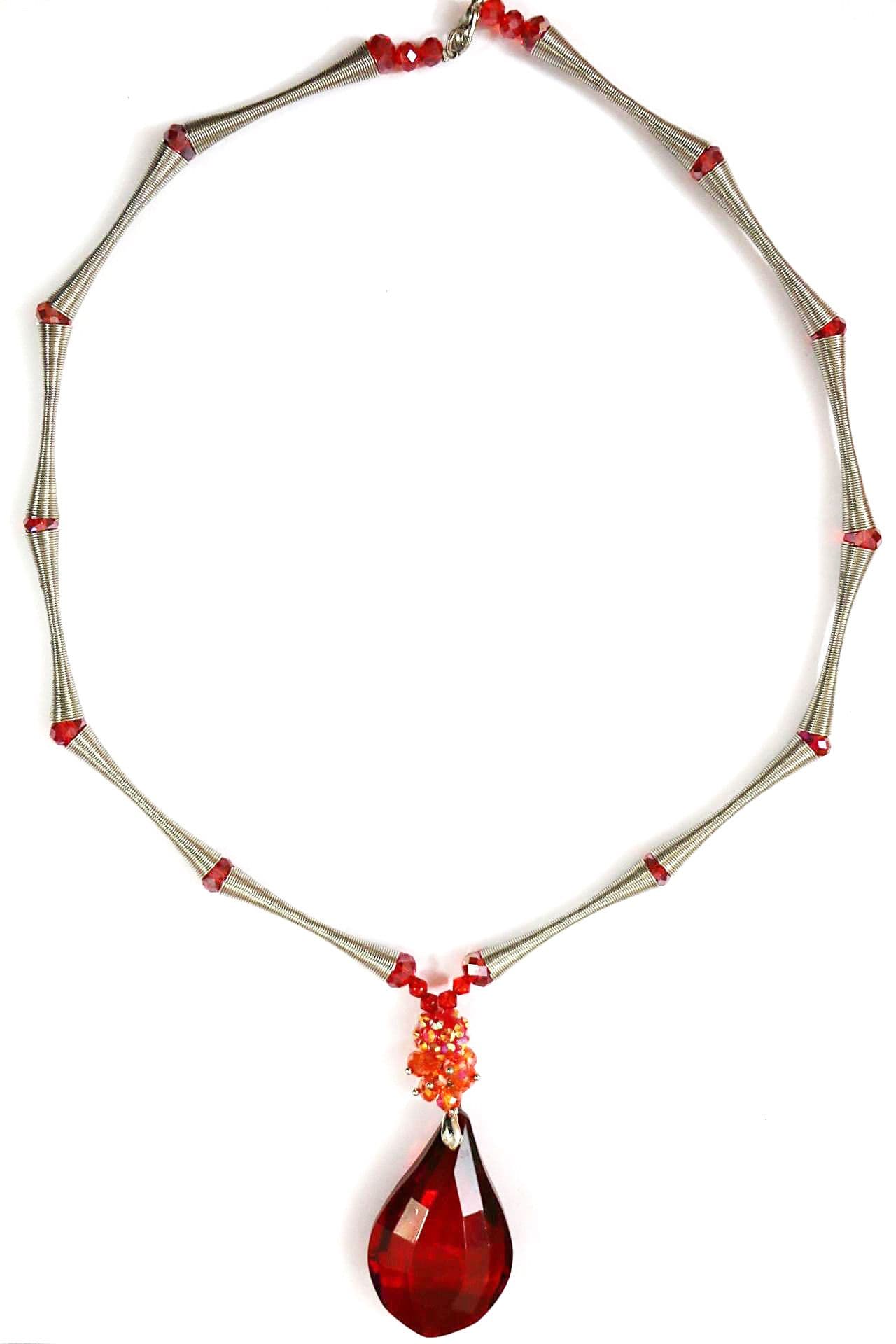 Jiya Fashion Pretties Crystal, Stainless Steel Necklace