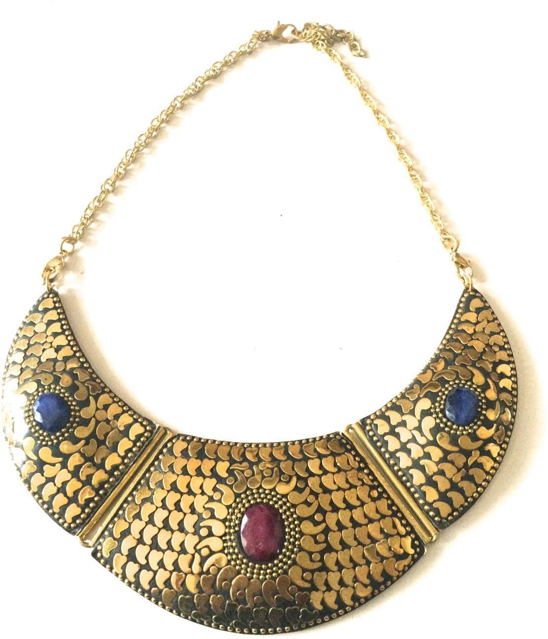 Jewel Paradise Brass Plated Brass Necklace