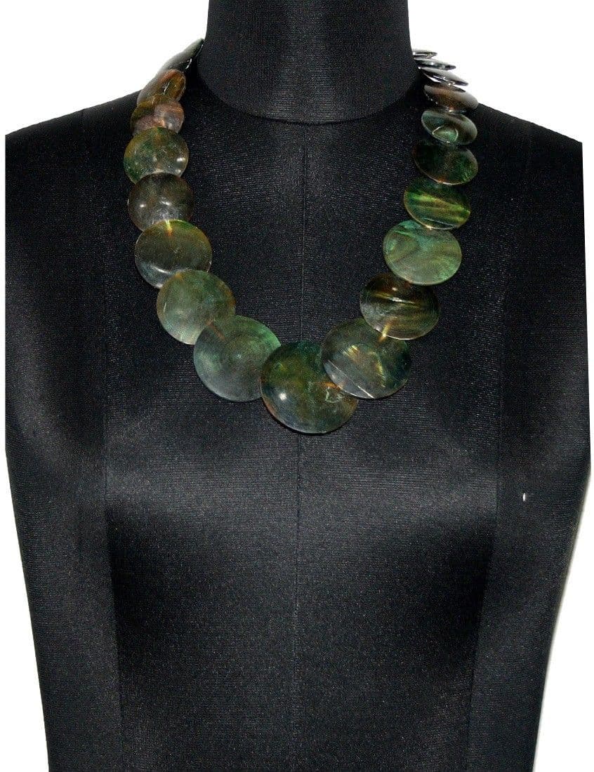 ETTI ES64_GREEN Plastic Necklace