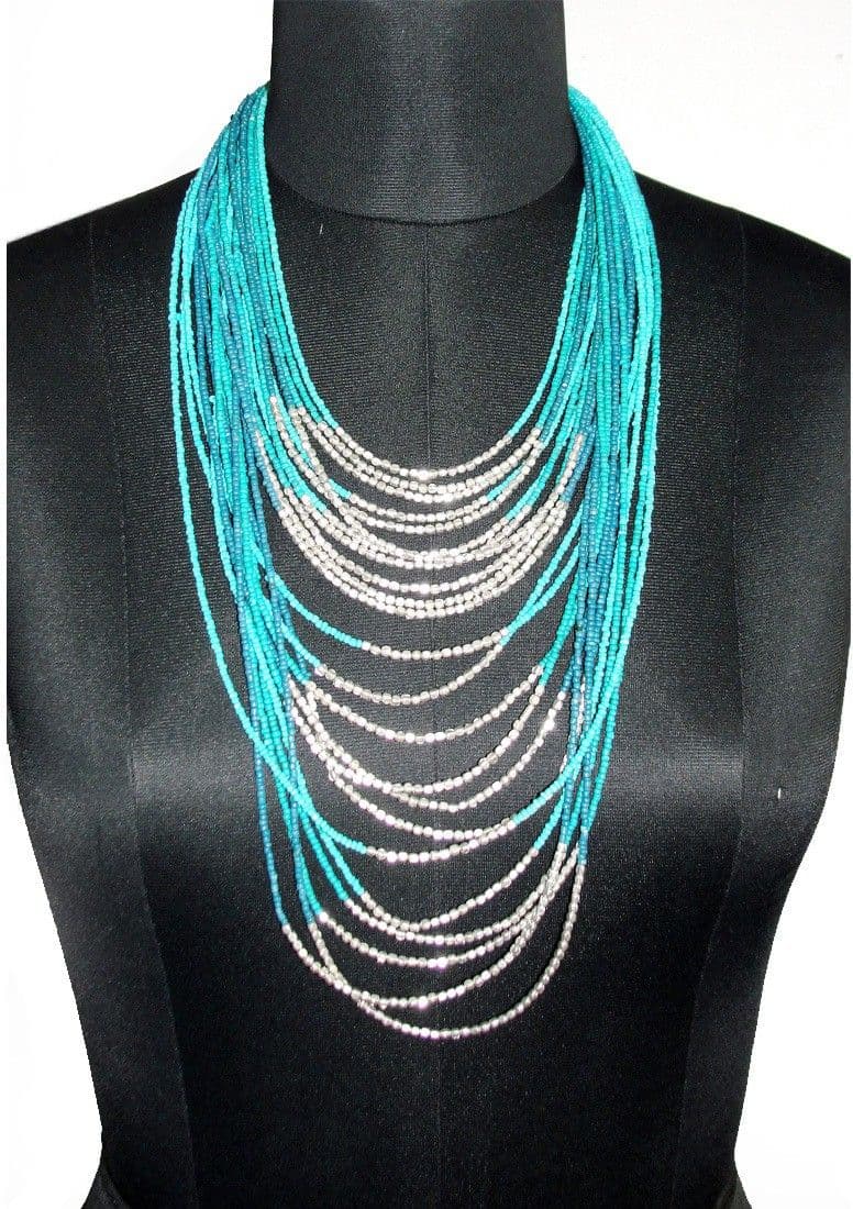 ETTI ESJ1_BLUE Glass Necklace