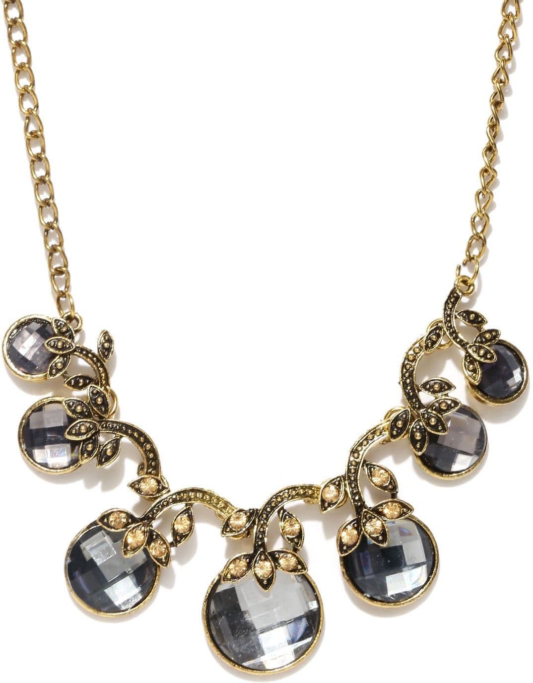 Hi Look Statement crystal Alloy Necklace