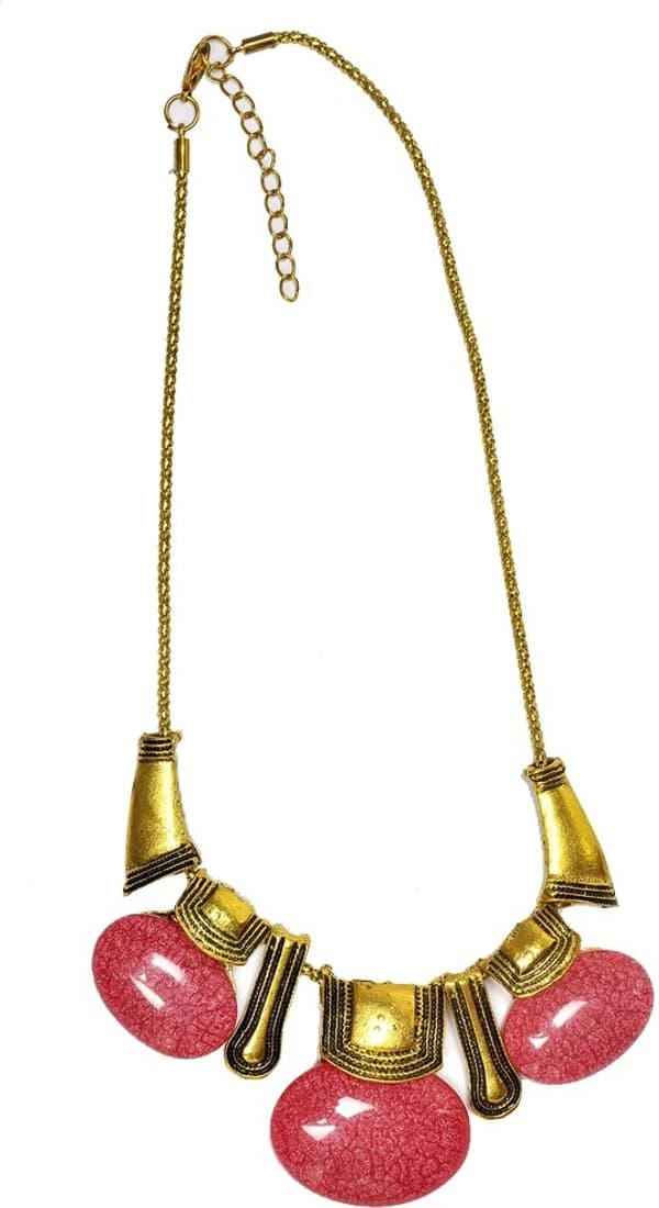 Jewel Touch Antique Metal Muse Diva Alloy Necklace