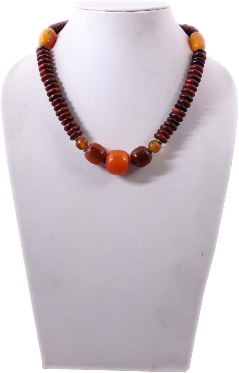 Indian Charm Multicolor Chemical Beads Glass Necklace