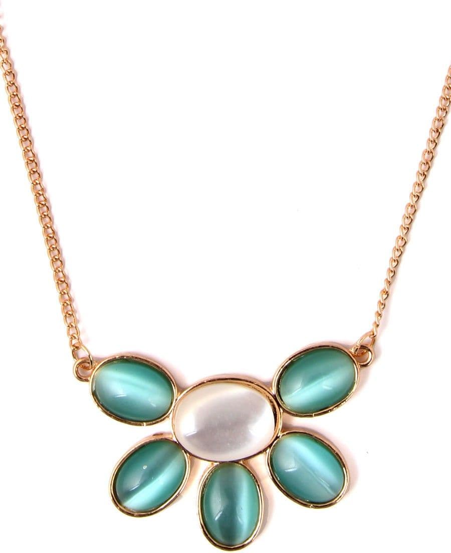 Jewelizer Bohemian Crystal Yellow Gold Plated Alloy Necklace