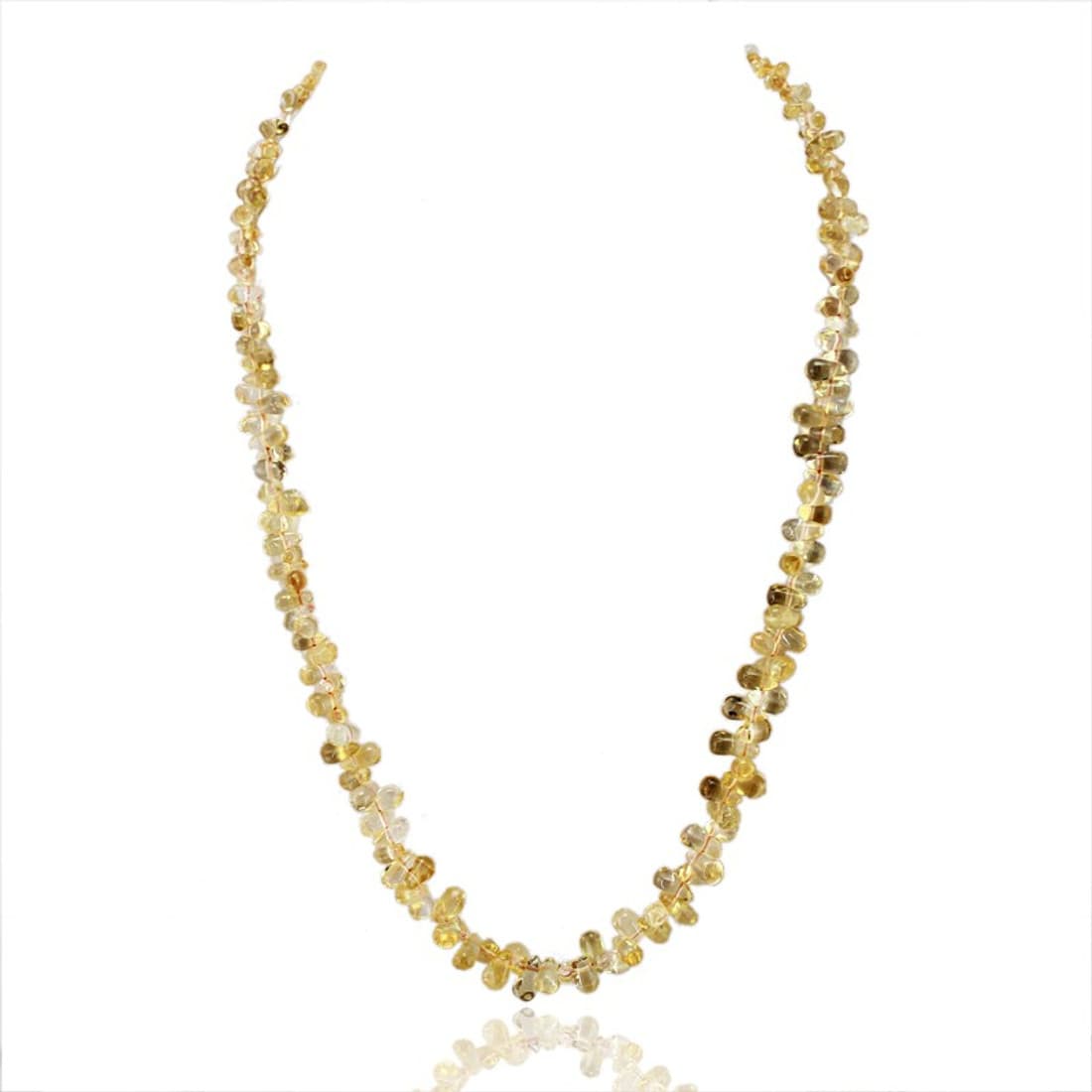 dgold Citrine Stone Necklace