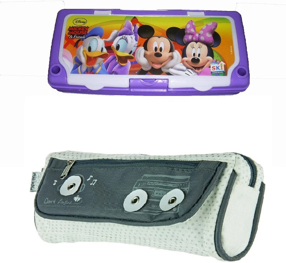 Neo Gold Leaf Mickey New Combo Art Plastic Pencil Box