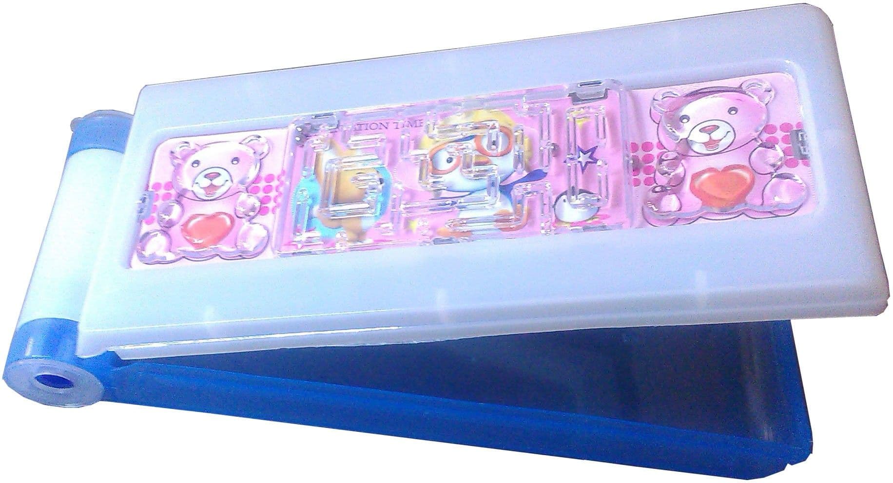 Karta B Bear With Sharpner and game Art Plastic Pencil Box
