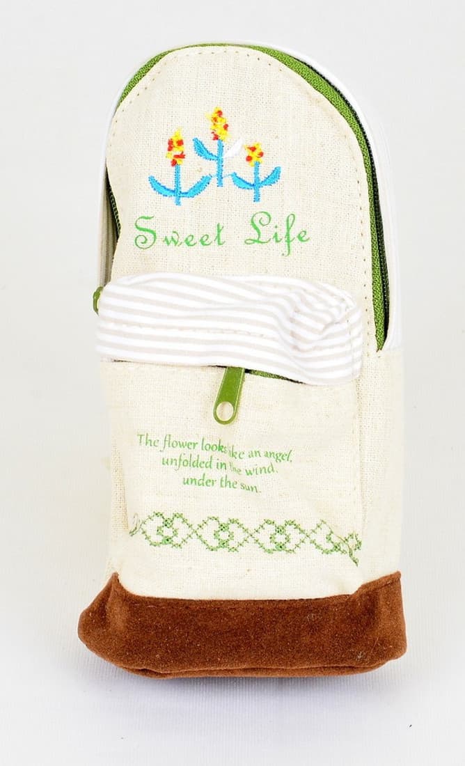 Enwraps Utility Pouch Sweet Life Miniature Bag Abstract Art Cloth Pencil Box