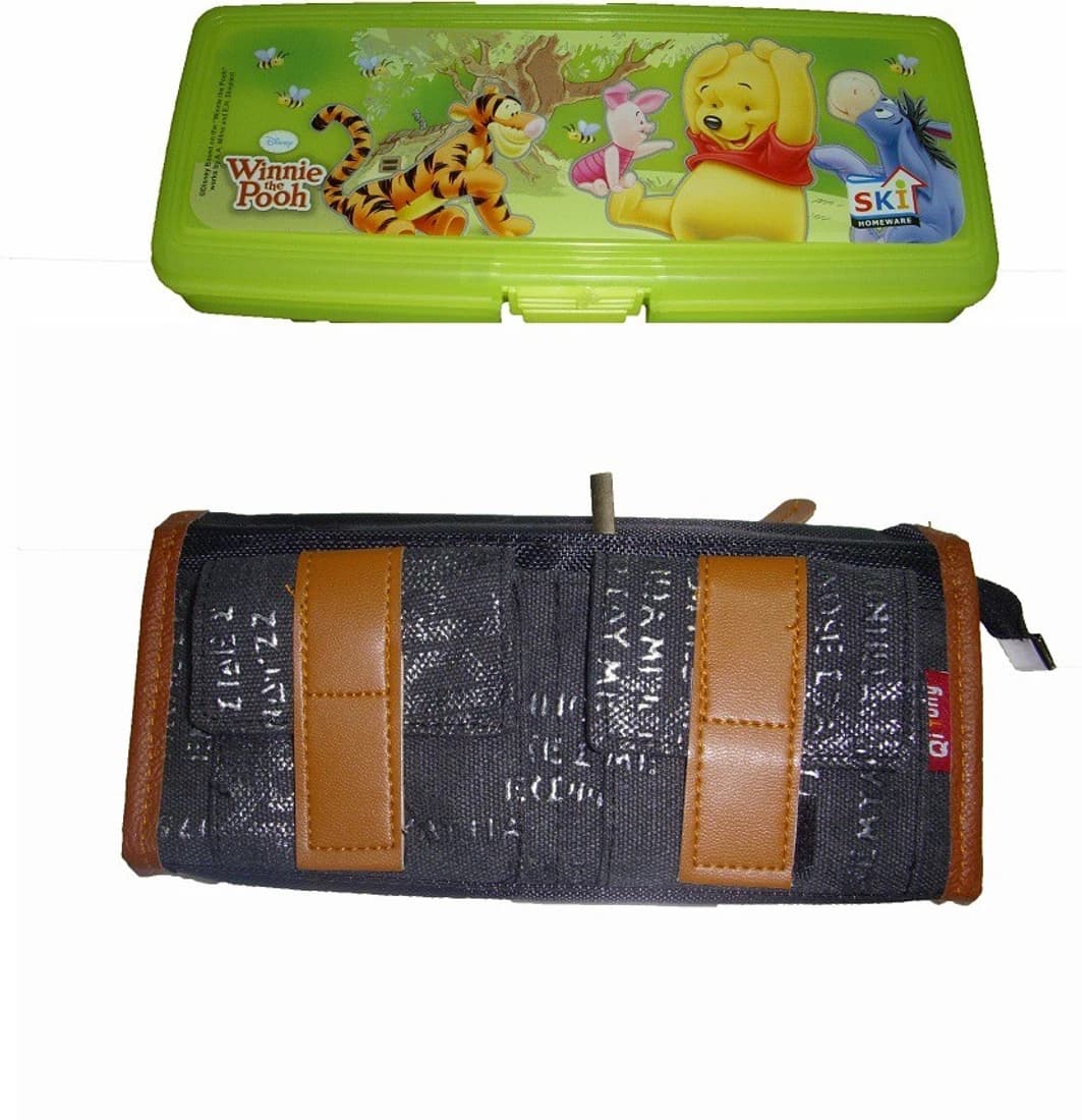 Neo Gold Leaf Winne The Pooh New Combo Art Plastic Pencil Box
