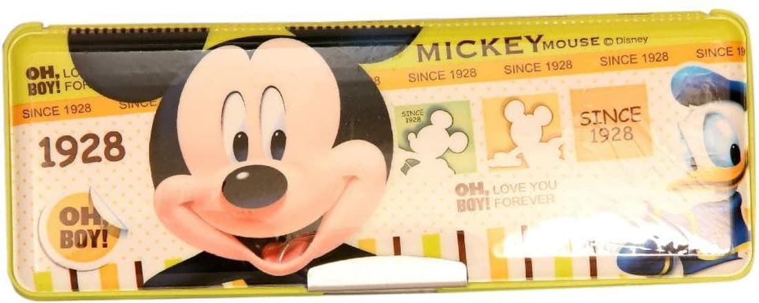 Homeshopeez Double Side - Green - Mgt Character Art Plastic Pencil Box