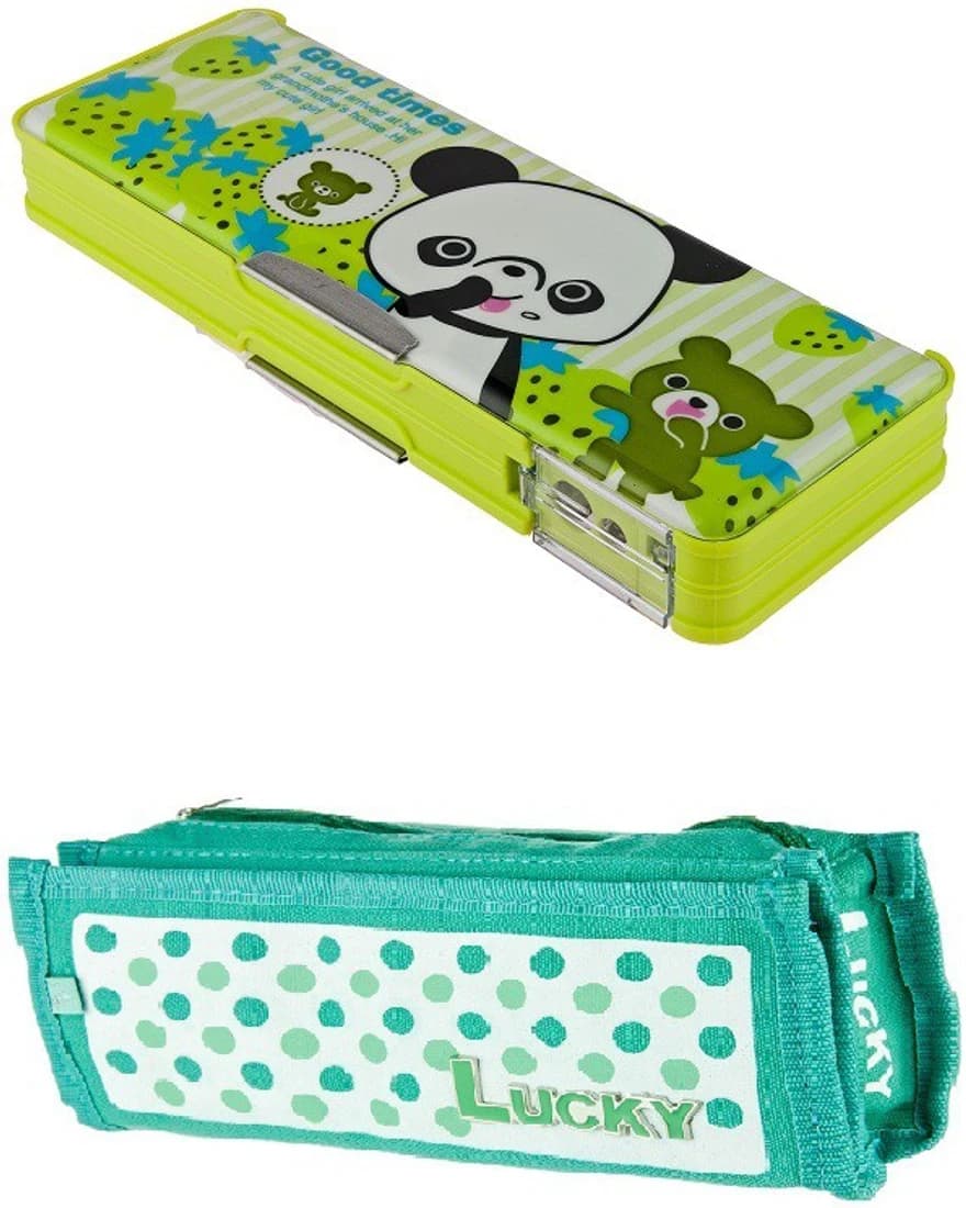 Neo Gold Leaf Darling New Combo Art Plastic Pencil Box