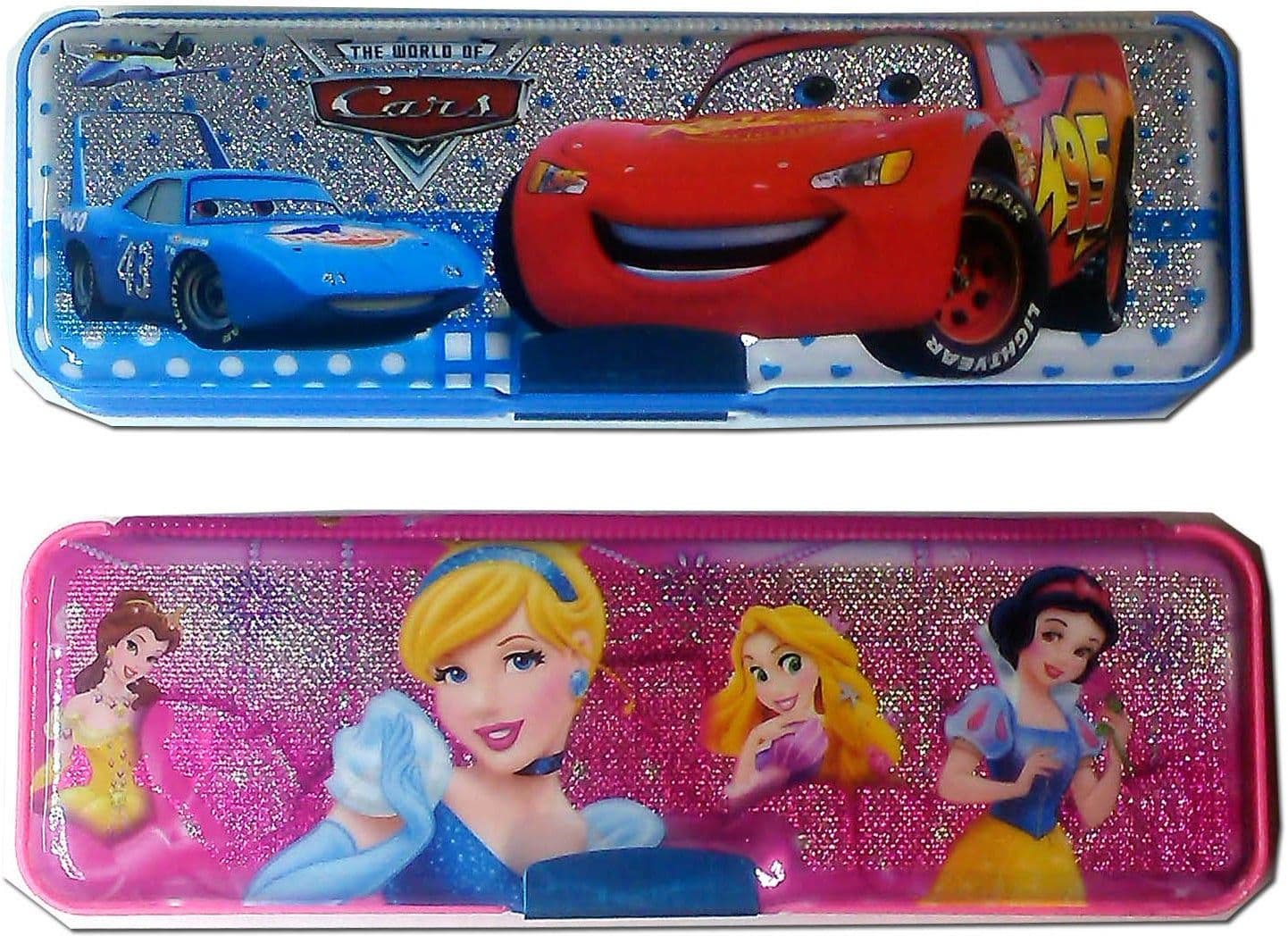 Karta Car & Princess Combo Art Plastic Pencil Boxes