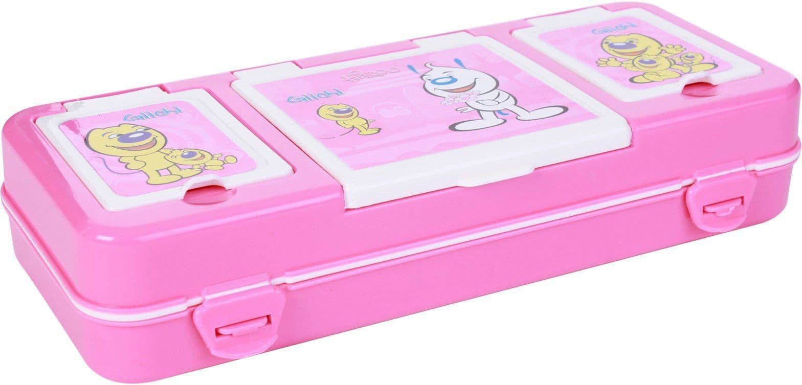 Neo Gold Leaf Fancy School Art Plastic Pencil Box