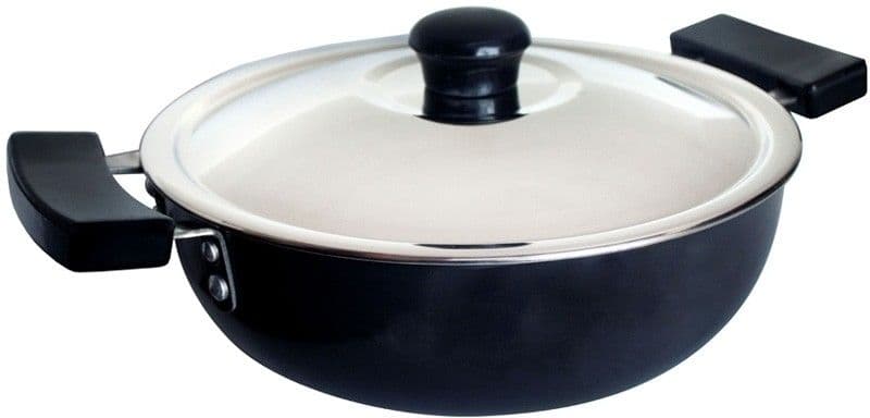 Jaypee Kukeezi Hard Anodised With S S Lid Kadhai NA L