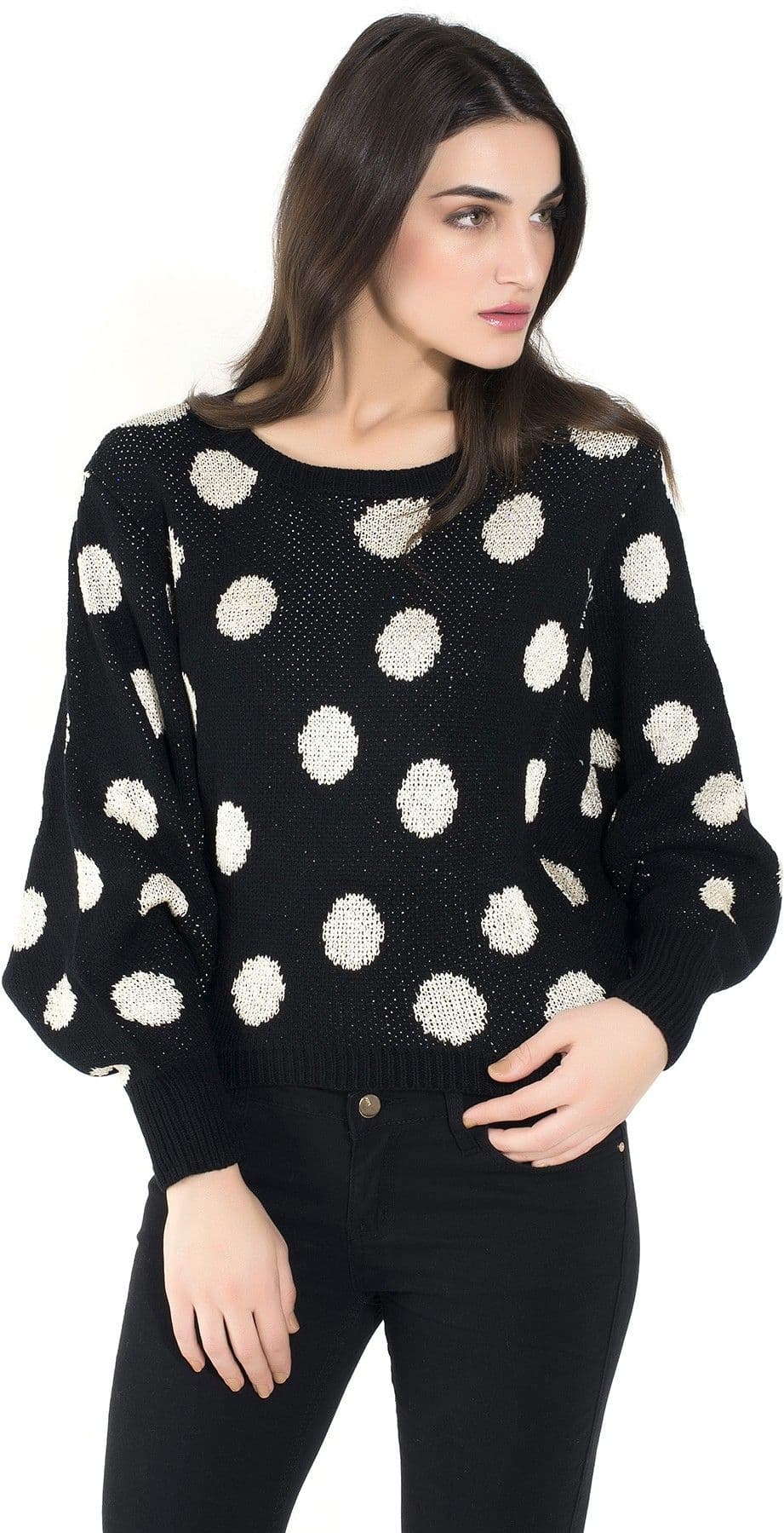Kazo Round Neck Woven Women's Pullover