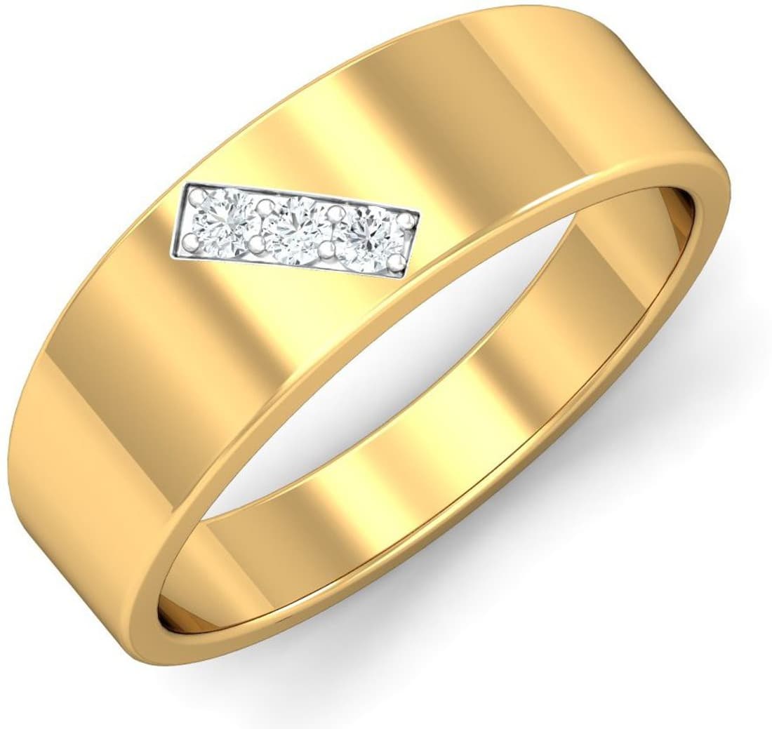 Kamakhya Jewels Gold Diamond Yellow Gold 18 K Ring