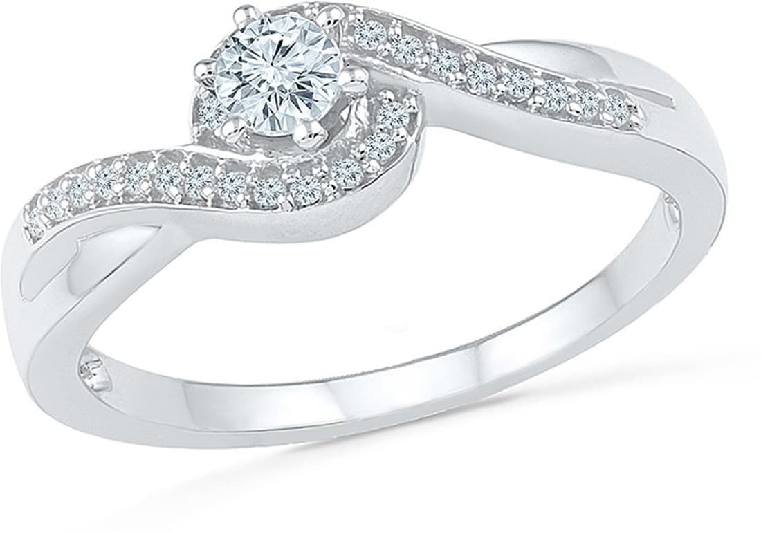 Radiant Bay A Class Higher White Gold Diamond 18 K Ring