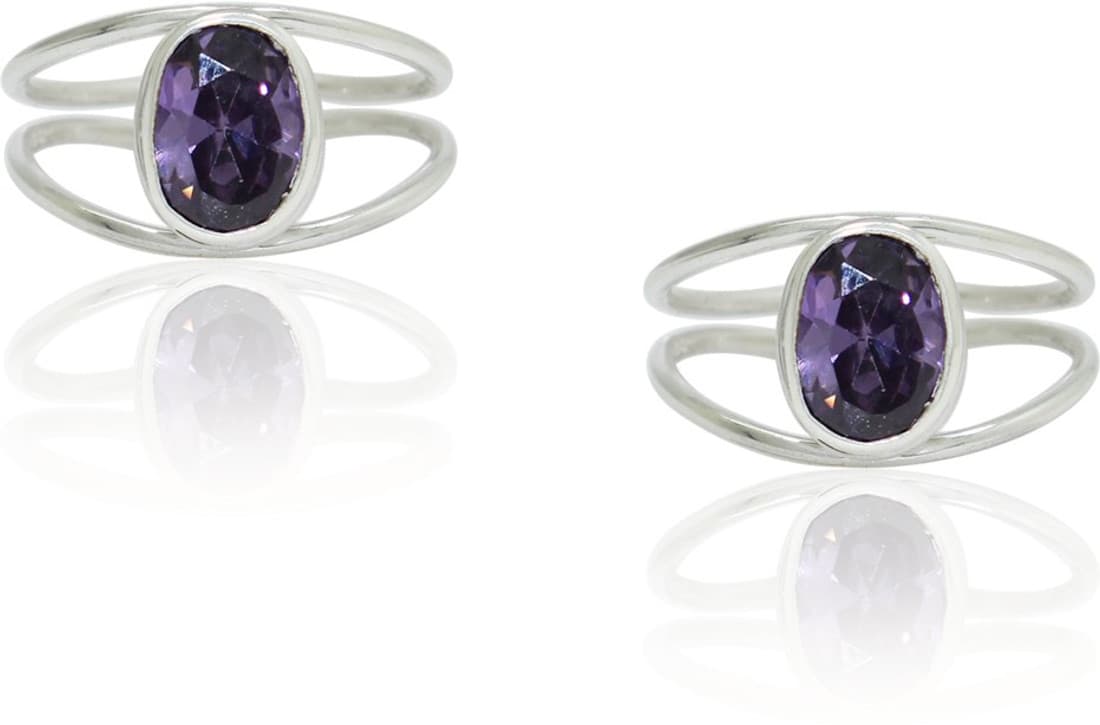 Frabjous Sterling Silver Toe Ring Set