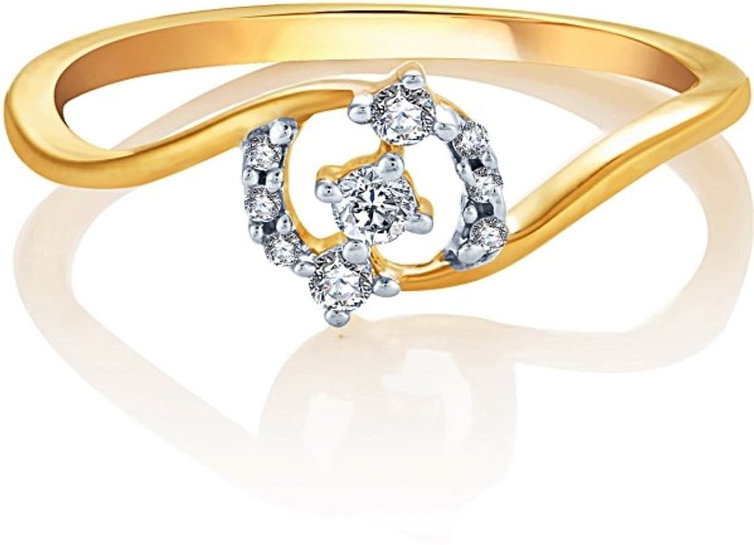 Karatcraft Sp Bloom Yellow Gold Diamond 18 K Ring