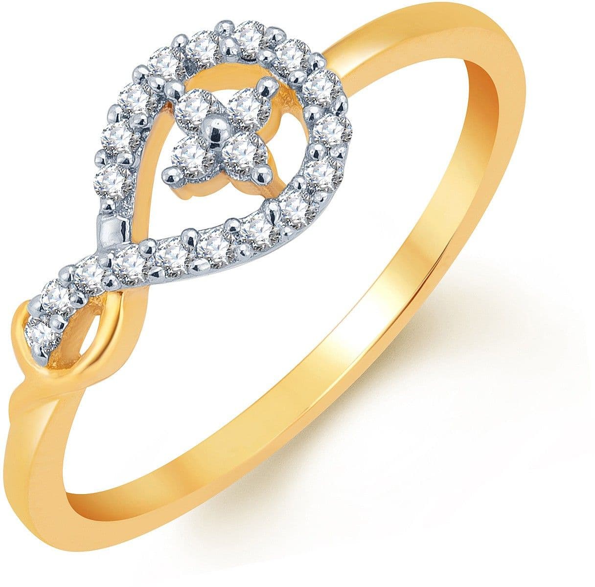 Karatcraft Bibiana Gold Diamond 18 K Ring
