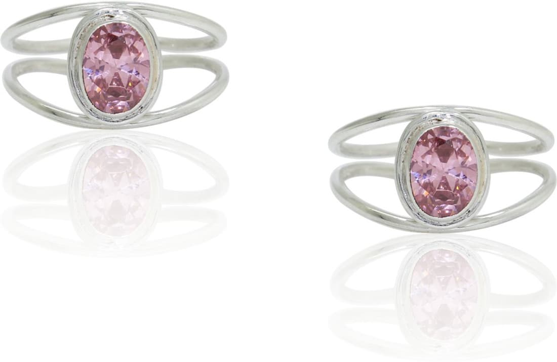 Frabjous Sterling Silver Toe Ring Set