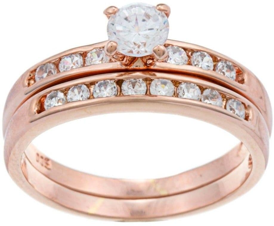 Kiara Jewellery Sterling Silver Cubic Zirconia Rhodium Ring