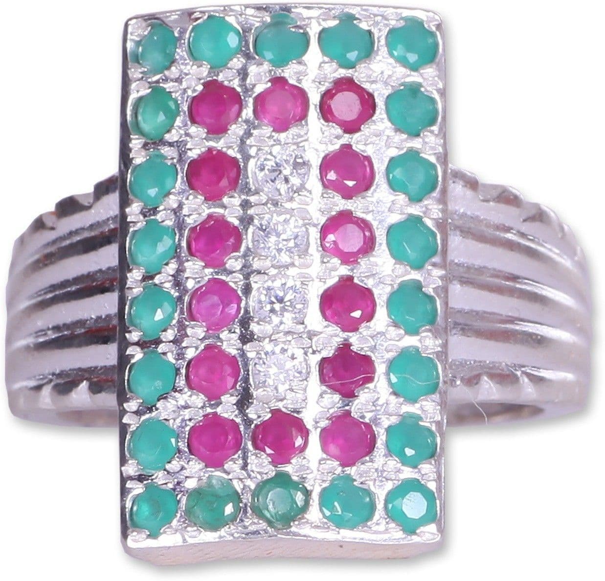 Royal Seal Creations 40 ST COLOR Silver Zircon NA K Ring
