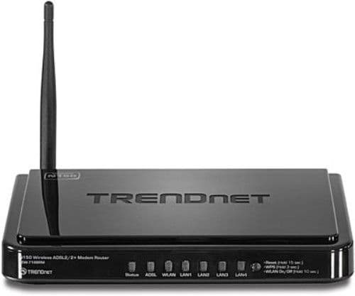 TRENDnet N150 Wireless ADSL 2 Modem Router